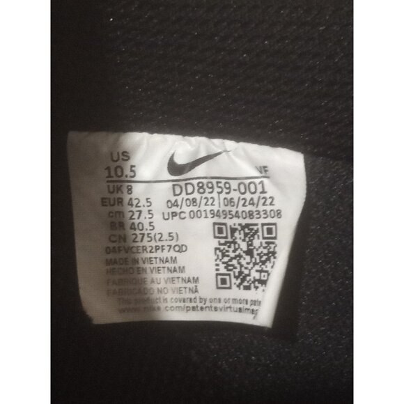 WOMEN Nike Air Force 1 '07 Low Triple Black DD8959 001 Sz 10.5 - Picture 2 of 15